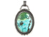 Sterling Silver Turquoise Handcrafted Artisan Pendant, (SP-5748)